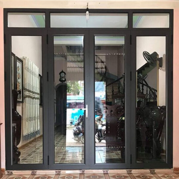 Cửa đi 4 cánh mở quay hệ 55 vát cạnh