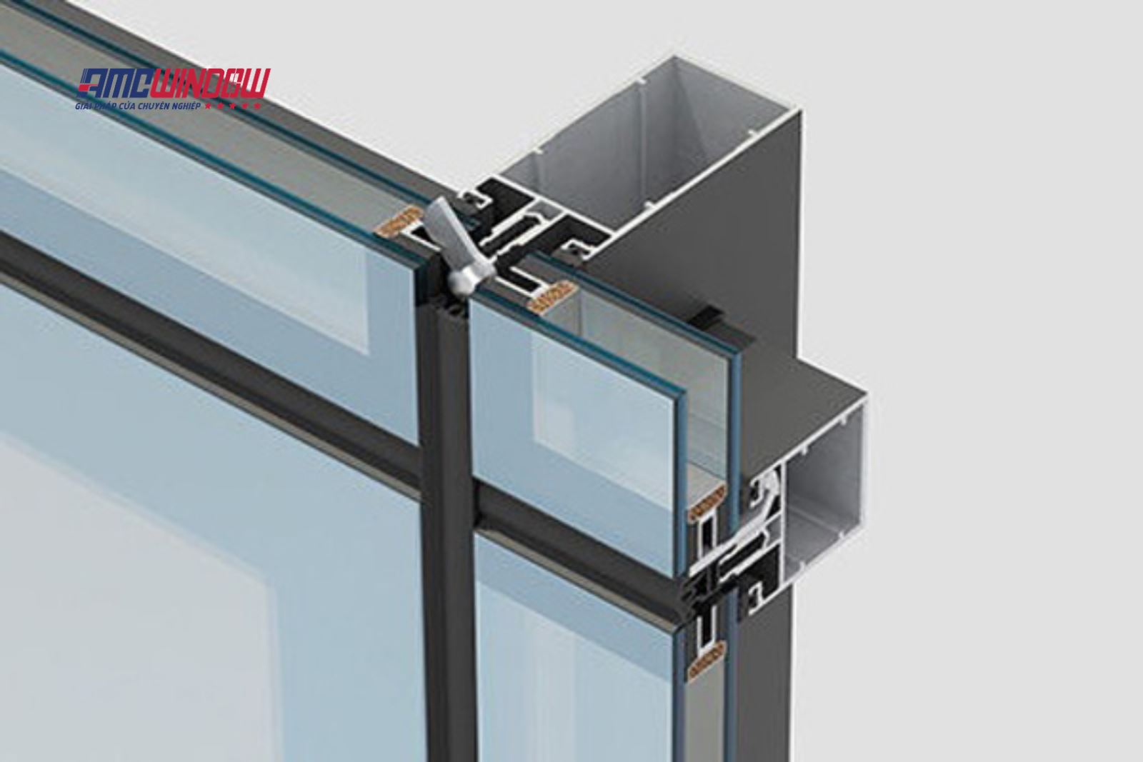Vách Mặt Dựng Giấu Đố Nhôm Xingfa Hệ 65