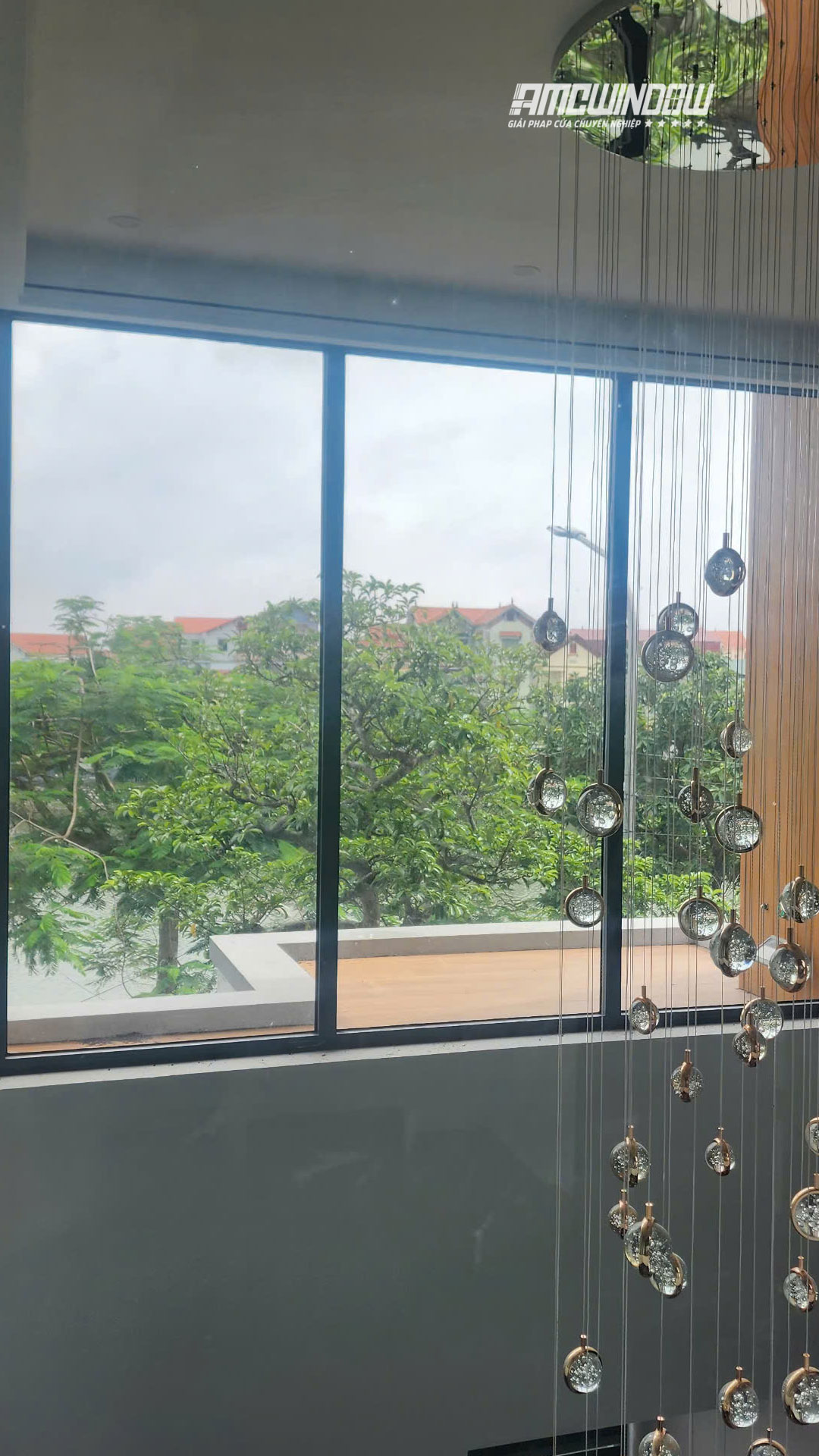 AMC WINDOW BÀN GIAO CÔNG TRÌNH NHÀ PHỐ TẠI BẮC NINH Vách nhôm kính