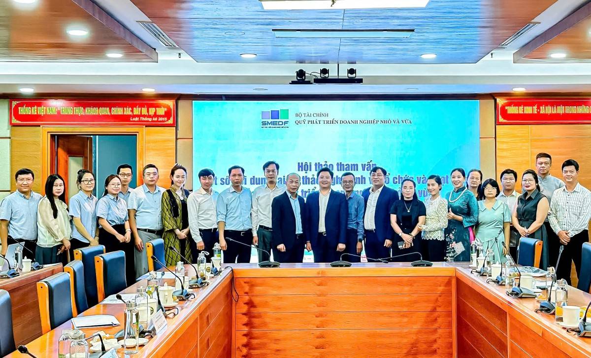 Hội thảo tham vấn doanh nghiệp nhỏ và vừa về tổ chức và hoạt động của Quỹ Phát triển Doanh nghiệp nhỏ và vừa do Bộ Tài chính chủ trì. Hội thảo tham vấn doanh nghiệp nhỏ và vừa về tổ chức và hoạt động của Quỹ Phát triển Doanh nghiệp nhỏ và vừa do Bộ Tài chính chủ trì.